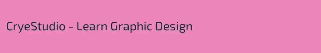 CryeStudio - Learn Graphic Design